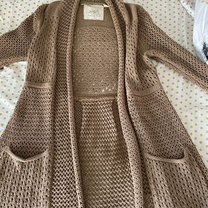 Anthropologie Crocheted cardigan